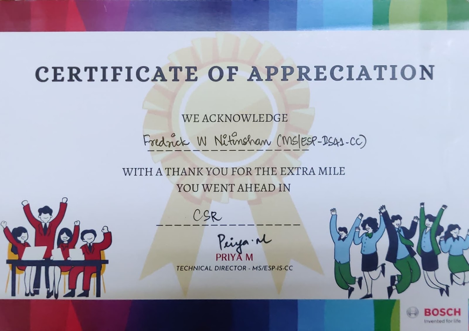 CSR Appreciation